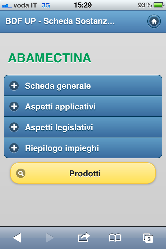 BDF-UP scheda sostanza attiva